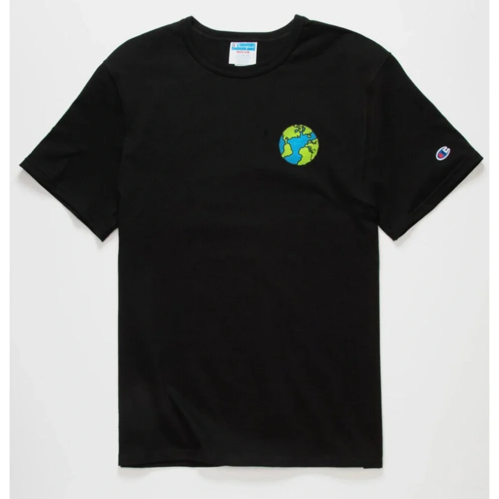 Champion Mens Large Heritage T-Shirt Globe Spaceship C Mens Sz XS New - Picture 3 of 4